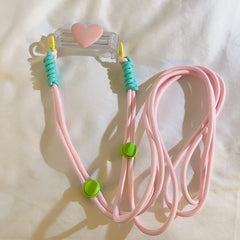 Heart Back Clip Phone Lanyard