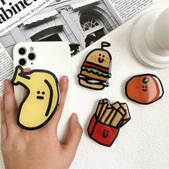 Hamburger & Fries Acrylic Phone Airbag Stand