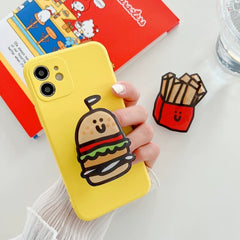 Hamburger & Fries Acrylic Phone Airbag Stand