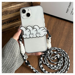 Thumb Phone Back Clip Crossbody Lanyard