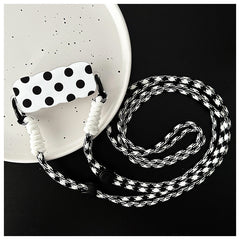 Polka Dot Phone Back Clip Crossbody Lanyard