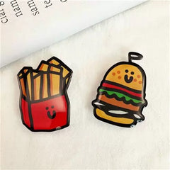 Hamburger & Fries Acrylic Phone Airbag Stand