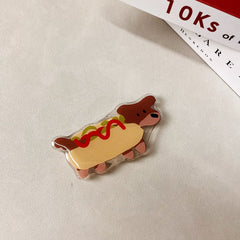 Cute Sausage Dog Phone Case Airbag Stand